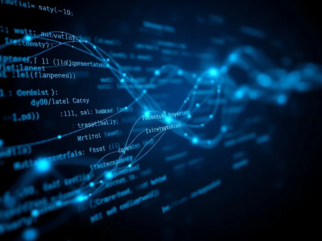 Abstract digital visualization of data streams and code char