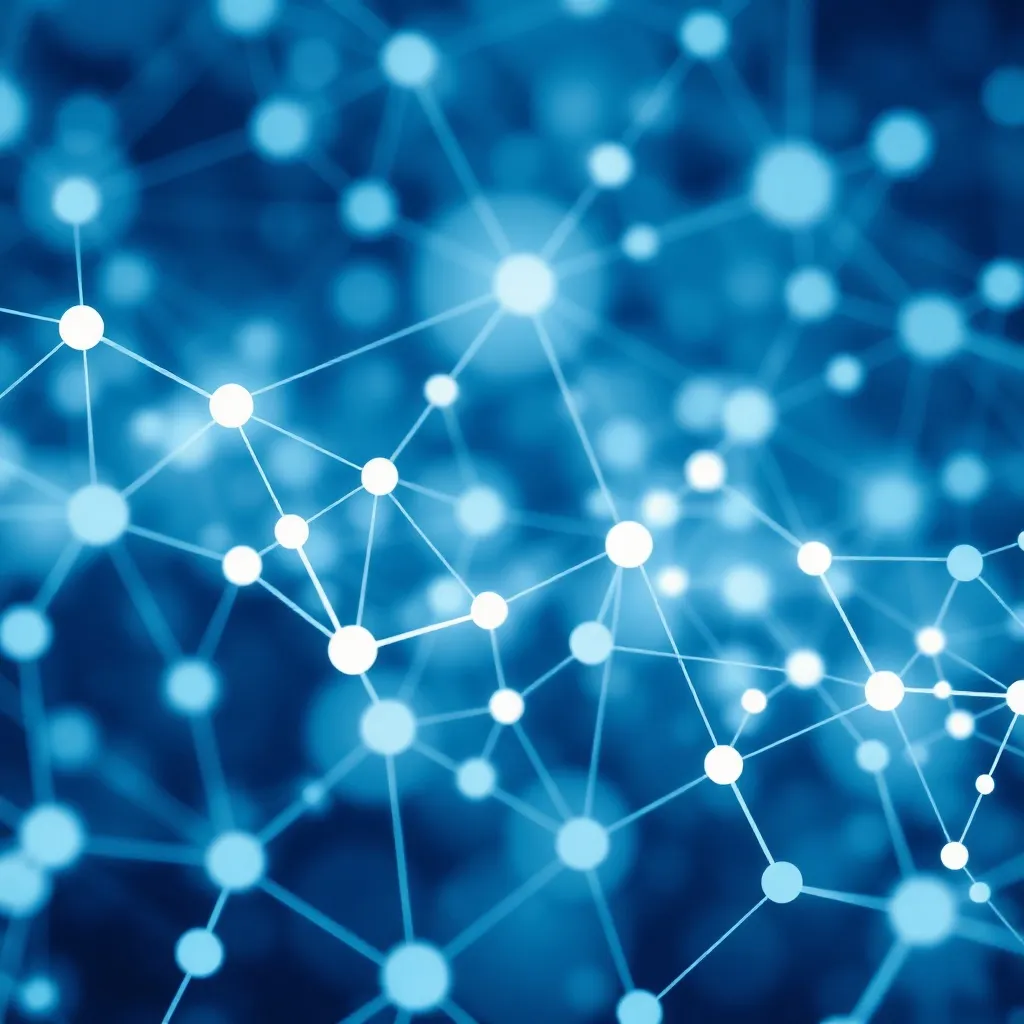 Abstract digital visualization of data integrity, interconne