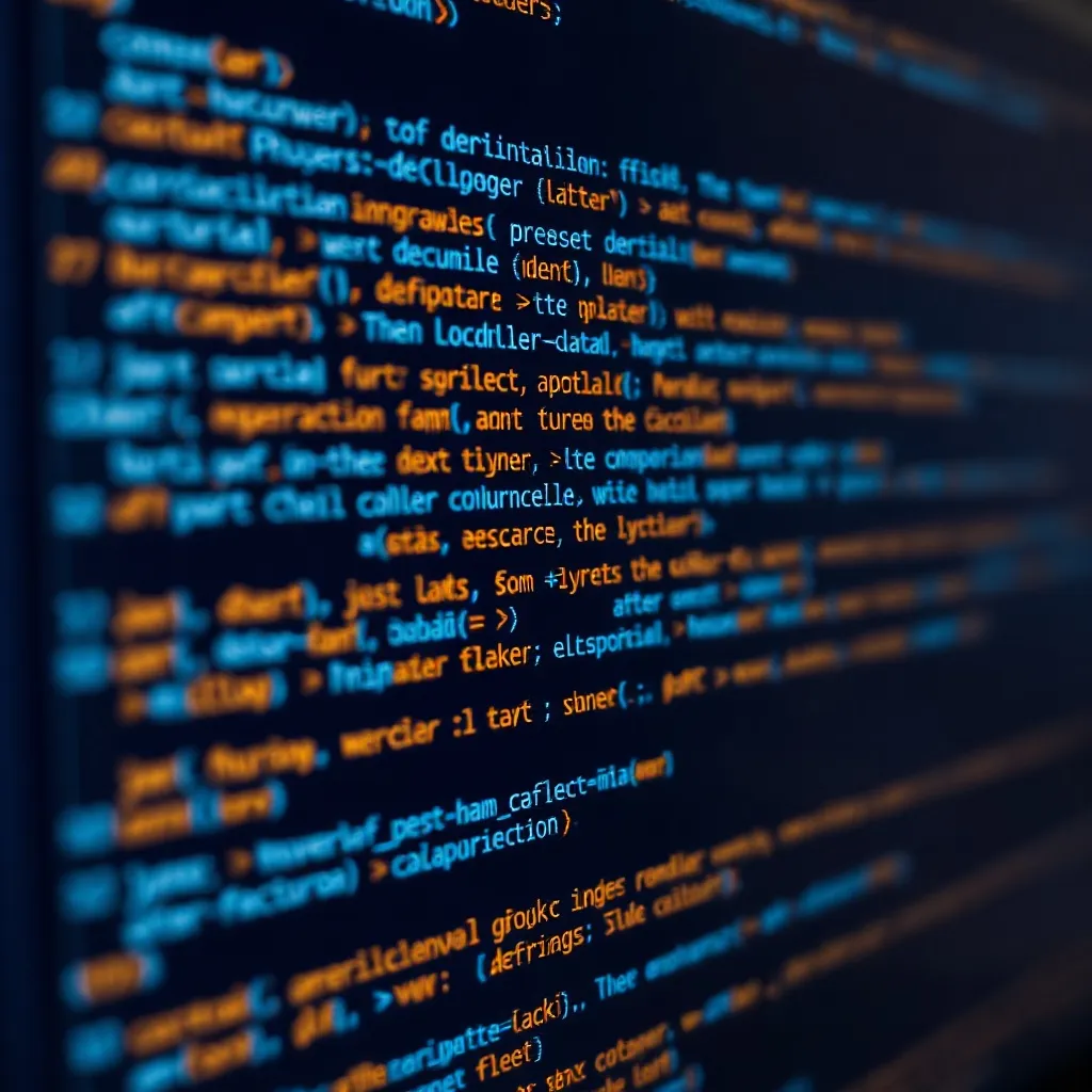 Close up of a computer screen showing clean JSON code struct